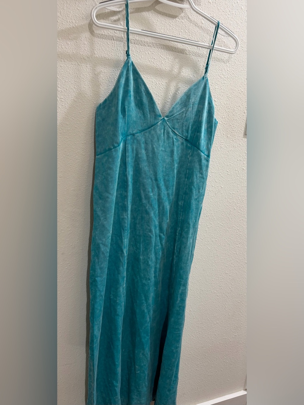 Zenana Outfitters Turquoise Blue Dress, Adjustable Straps - New